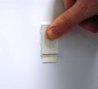 tesa POWERSTRIPS® Zelfklevende haak Large ovaal Chroom Inhoud: 2 stuk(s) - thumbnail