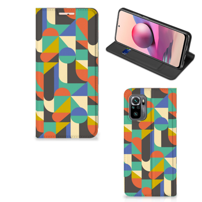 Xiaomi Redmi Note 10 4G | 10S | Poco M5s | Hoesje met Magneet | Funky Retro