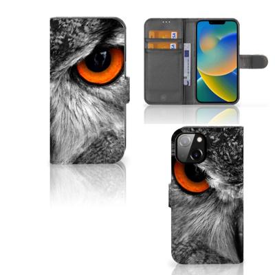 Apple iPhone 14 | Telefoonhoesje | Met pasjeshouder | Uil