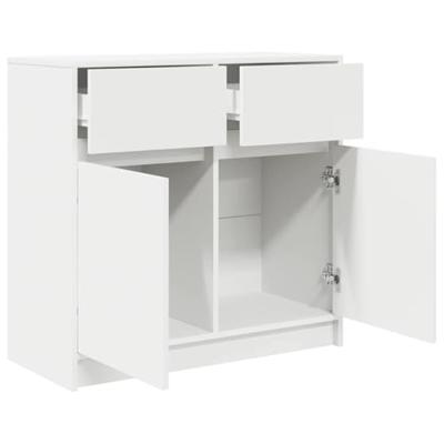 Dressoir met lade 80x34x76 cm spaanplaat wit Dressoir met lade 80x34x76 cm spaanplaat wit