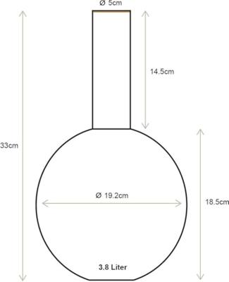 Pip Studio Vaas Metaal Lichtblauw 33cm