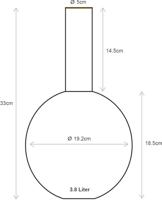 Pip Studio Vaas Metaal Lichtblauw 33cm - thumbnail