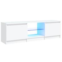 VidaXL Tv-meubel met led-verlichting 120x30x36 cm wit - thumbnail