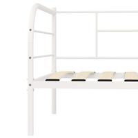 Bedbankframe metaal wit 90x200 cm - thumbnail