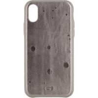 Senza Glam Leather Cover Apple iPhone X/Xs Metallic Grey - thumbnail
