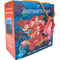 Rebo Publishers Boek, puzzel + 10 figuren - zeemeermin - thumbnail