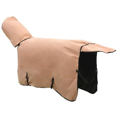 VidaXL Paardendeken cappuccino 75 cm polyester
