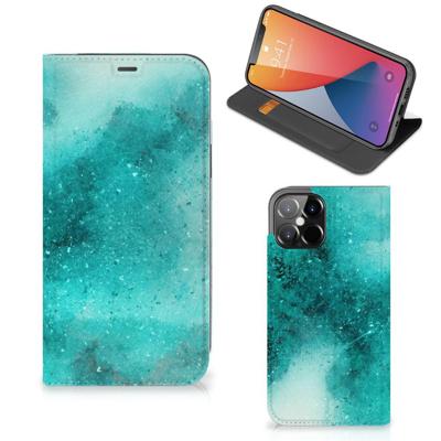 Bookcase iPhone 12 Pro Max Painting Blue Bookcase iPhone 12 Pro Max Painting Blue