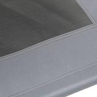 VidaXL Hondenmand met luifel oxford stof en staal antracietkleurig - thumbnail