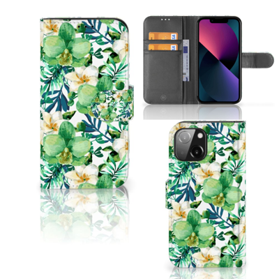 iPhone 13 Mini Hoesje Orchidee Groen iPhone 13 Mini Hoesje Orchidee Groen