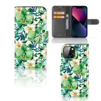 iPhone 13 Mini Hoesje Orchidee Groen - thumbnail