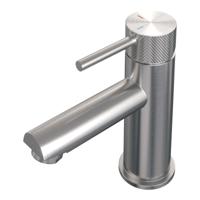 Brushed Carving lage opbouw wastafelmengkraan model A RVS geborsteld PVD - thumbnail