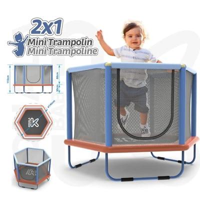 Kindertrampoline met veiligheidsnet Ociotrends 140 X 110 CM