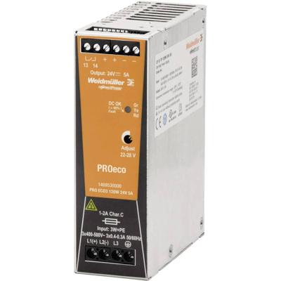 Weidmüller 1469530000 DIN-rail netvoeding 24 V/DC 5 A 120 W Aantal uitgangen:1 x Inhoud 1 stuk(s) Weidmüller 1469530000 DIN-rail netvoeding 24 V/DC 5 A 120 W Aantal uitgangen:1 x Inhoud 1 stuk(s)