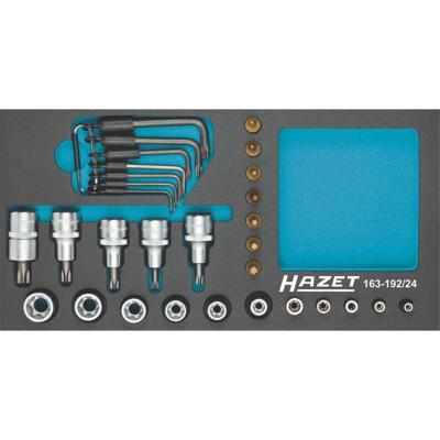 Hazet 163-192/24 Buiten-Torx, Binnen-Torx Dopsleutelinzetset 6.3 mm 24-delig 1/4 (6,3 mm), 1/2 (12,5 mm) Hazet 163-192/24 Buiten-Torx, Binnen-Torx Dopsleutelinzetset 6.3 mm 24-delig 1/4 (6,3 mm), 1/2 (12,5 mm)