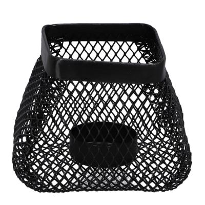 Theelichthouder Sjoerd 10x10x7.5 cm Zwart/Staal Theelichthouder Sjoerd 10x10x7.5 cm Zwart/Staal