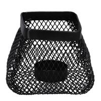 Theelichthouder Sjoerd 10x10x7.5 cm Zwart/Staal - thumbnail