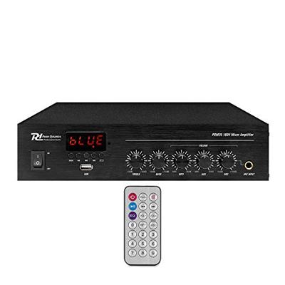 Power Dynamics PDM25 100V versterker 25W met Bluetooth, mp3 speler en radio