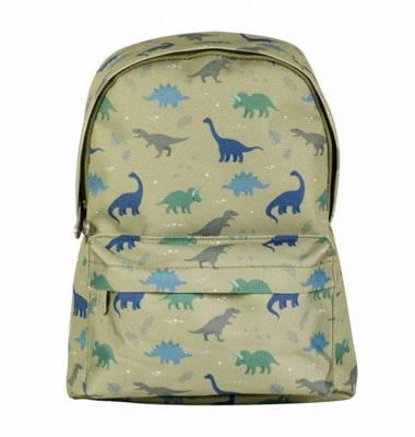 Kleine rugzak voor jongen DINOS A Little Lovely Company kaki - thumbnail