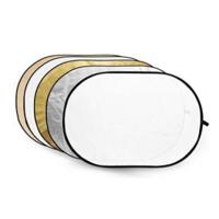 Godox reflectieschermen 5-in-1 Gold, Silver, Soft Gold, White, Translucent - 80x120cm - thumbnail
