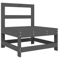 3-delige Loungeset massief grenenhout grijs - thumbnail