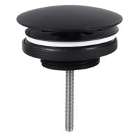Wastafel Afvoerplug Differnz Always Open Large 10 cm Mat Zwart - thumbnail