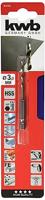kwb 421103 HSS Metaal-spiraalboorset 3 mm Gezamenlijke lengte 79 mm DIN 1412 C 1/4 (6.3 mm) 1 stuk(s) - thumbnail