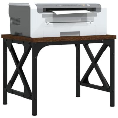 VidaXL Printerstandaard 40x30x31 cm bewerkt hout bruin eikenkleur