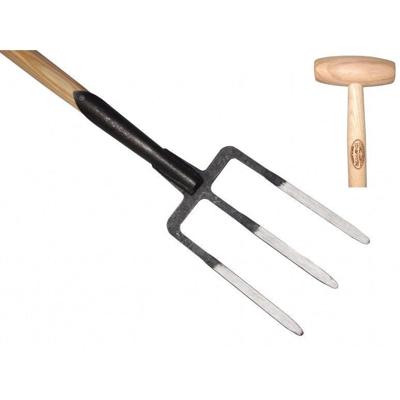 De Wit Spitvork 3 tands gesmveer essen steel 90cm dewit