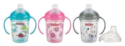 Nuby Antilekbeker handvat & print 240ml 6+ maanden 1 Stuks Nuby Antilekbeker handvat & print 240ml 6+ maanden 1 Stuks
