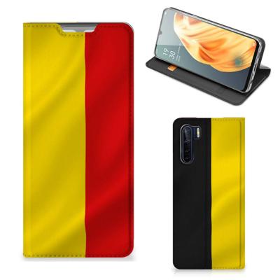 OPPO Reno3 | A91 | Standcase | Belgische Vlag OPPO Reno3 | A91 | Standcase | Belgische Vlag