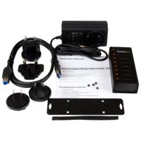StarTech.com 7-poorts USB 3.0 hub - metalen behuizing - desktop of wandmontage - compacte 7-voudige verdeler SuperSpeed Hub - thumbnail