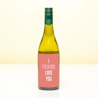Wijnfles I fucking love you - Wit (Sauvignon Blanc) - thumbnail