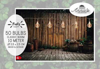 Anna's Collection partylights 50 LED 10 meter 2.5cm classic