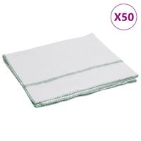 VidaXL Reinigingsdoeken 50 st gestreept 50x60 cm wit en groen - thumbnail