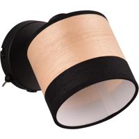 Moderne LED Wandlamp E14 Fitting Rond Mat Zwart Metaal - thumbnail