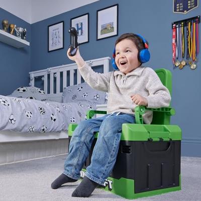 Minecraft Storage Box with Folding Chair Minecraft Storage Box with Folding Chair