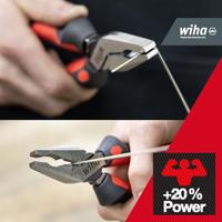 Wiha Combinatietang Industrial met DynamicJoint® en OptiGrip met extra lang snijvlak | 180 mm | 7" - 34307 - 34307 - thumbnail