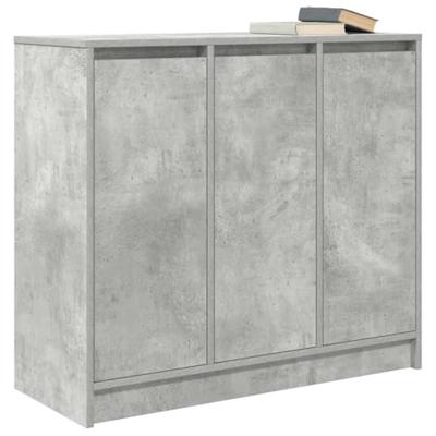 Dressoir 85x34x76 cm bewerkt hout betongrijs