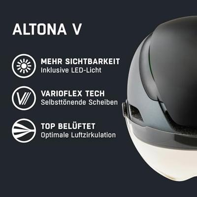 Olympic Sportswear Alpina sports urban helm altona v 52-57 mat antraciet