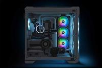 Thermaltake CL-F098-PL14SW-A PC-ventilator Wit (b x h x d) 190 x 56 x 143 mm Incl. LED-verlichting, Incl. RGB-verlichtingsbesturing - thumbnail