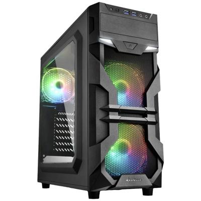 Sharkoon VG7-W RGB Midi-tower PC-behuizing Zwart Sharkoon VG7-W RGB Midi-tower PC-behuizing Zwart