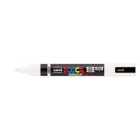 Uni Posca paintmarker PC-5BR, 1 - 4 mm, penseel punt, wit - thumbnail
