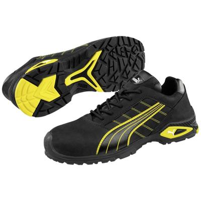 PUMA Safety Sicherheitshalbschuh S3 AMSTERDAM Gr.45 schwarz/gelb, Nubukleder, Alukappe 642710-45 Veiligheidsschoenen S3 Schoenmaat (EU): 45 Zwart/geel 1 paar