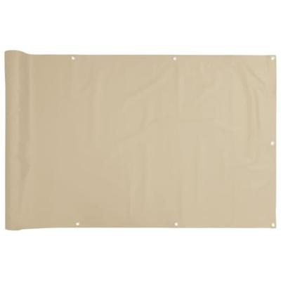 VidaXL Balkonscherm 120x500 cm oxford stof beige