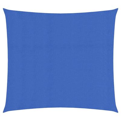 VidaXL Zonnezeil 160 g/m² vierkant 5x5 m hdpe blauw
