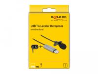 DeLOCK 66638 microfoon Zwart Lavalier-/reversmicrofoon - thumbnail