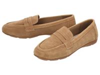 esmara Leren dames loafers (Bruin, 40) - thumbnail