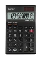 Citizen SH-EL124TWH Calculator Sharp EL124TWH Zwart-wit Desk 12 Digit - thumbnail