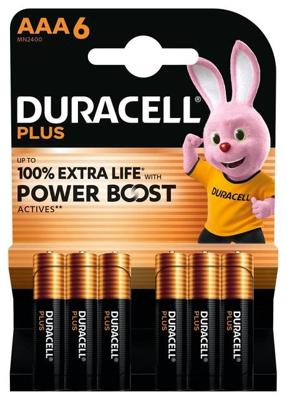 Batterij duracell plus powerboost 6x aaa